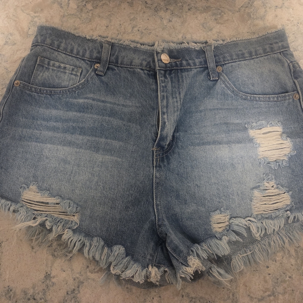 Hammer Jeans - Distressed Blue Denim Shorts
